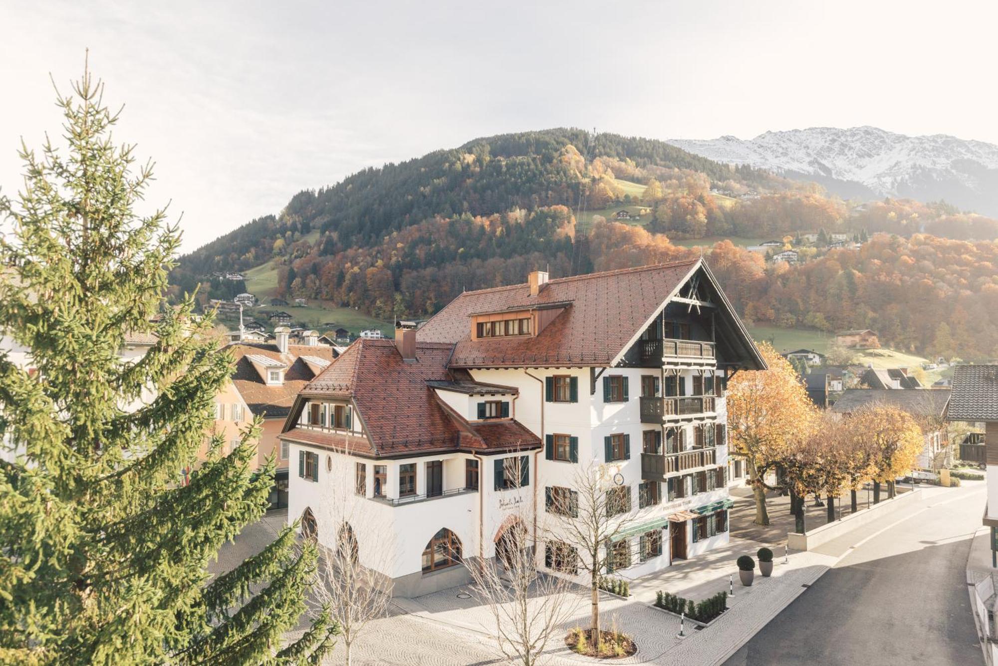 Posthotel Taube Schruns Bagian luar foto